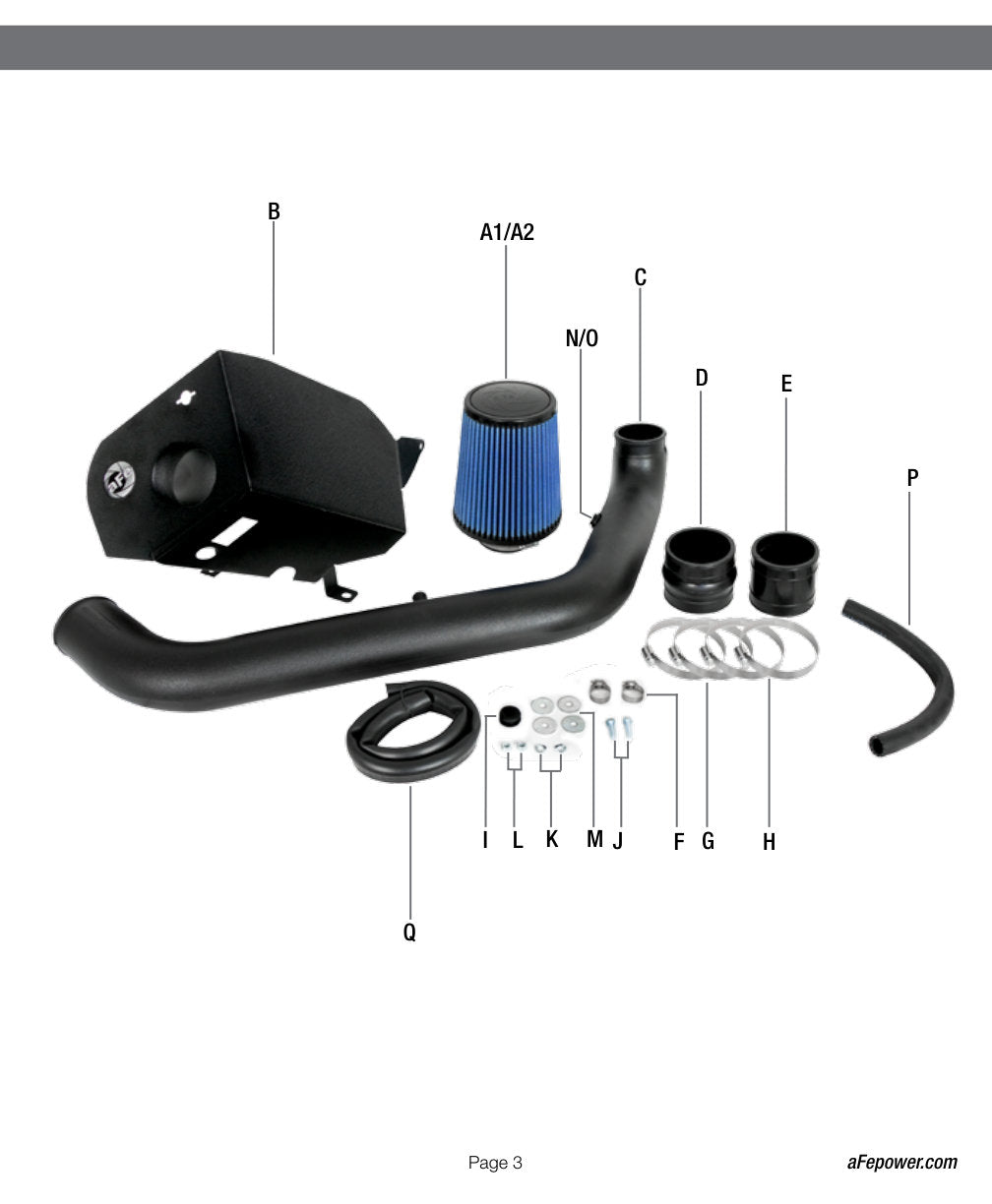 aFe MagnumFORCE Stage-2 Cold Air Intake | Jeep TJ 97-06 L6-4.0L (54-10142) (SPF5410142)