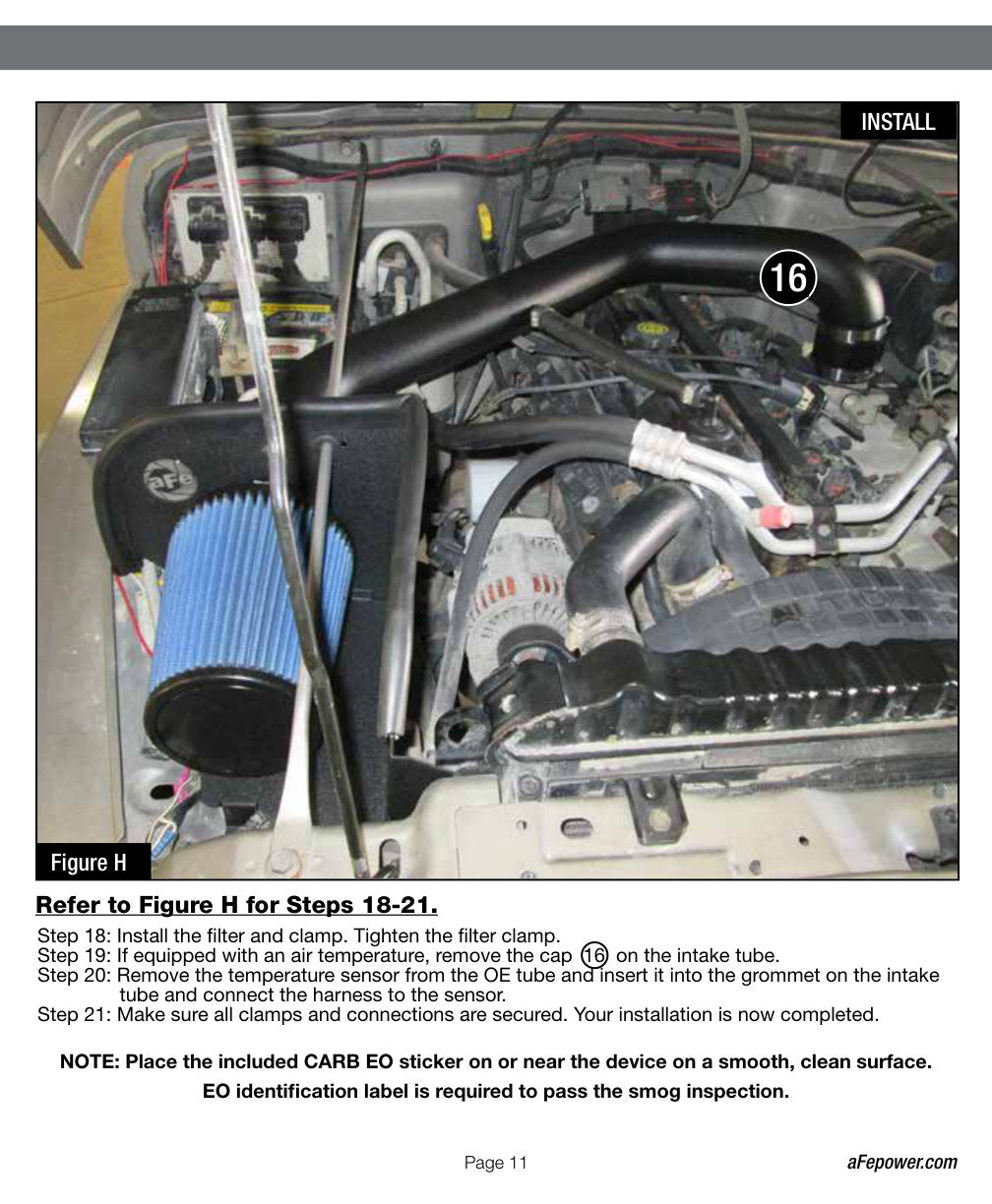 aFe MagnumFORCE Stage-2 Cold Air Intake | Jeep TJ 97-06 L6-4.0L (54-10142) (SPF5410142)