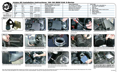aFe Stage-1 Cold Air Intake BMW 330i (E46) (01-06) (54-10451)