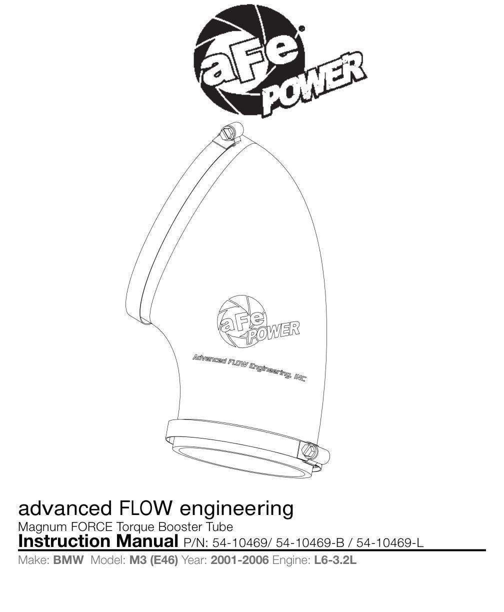 aFe Magnum FORCE Torque Booster Tube | BMW M3 (E46) (01-07) (54-10469-B)