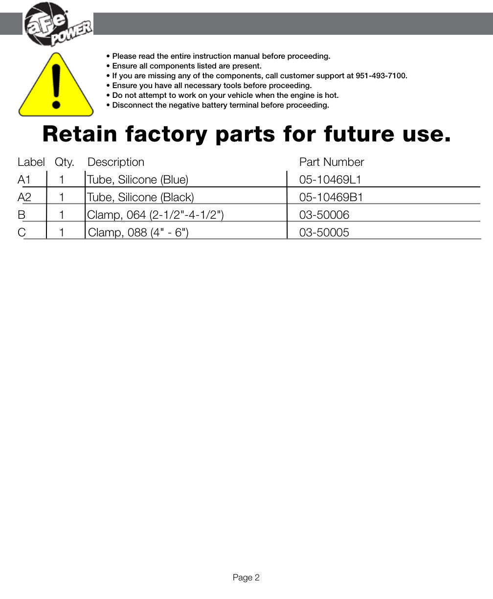 aFe Magnum FORCE Torque Booster Tube | BMW M3 (E46) (01-07) (54-10469-B)
