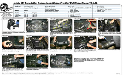 aFe Magnum FORCE Stage-2 CAI w/Pro 5R Filter | Nissan Frontier/Pathfinder/Xterra (05-11) (54-10492)