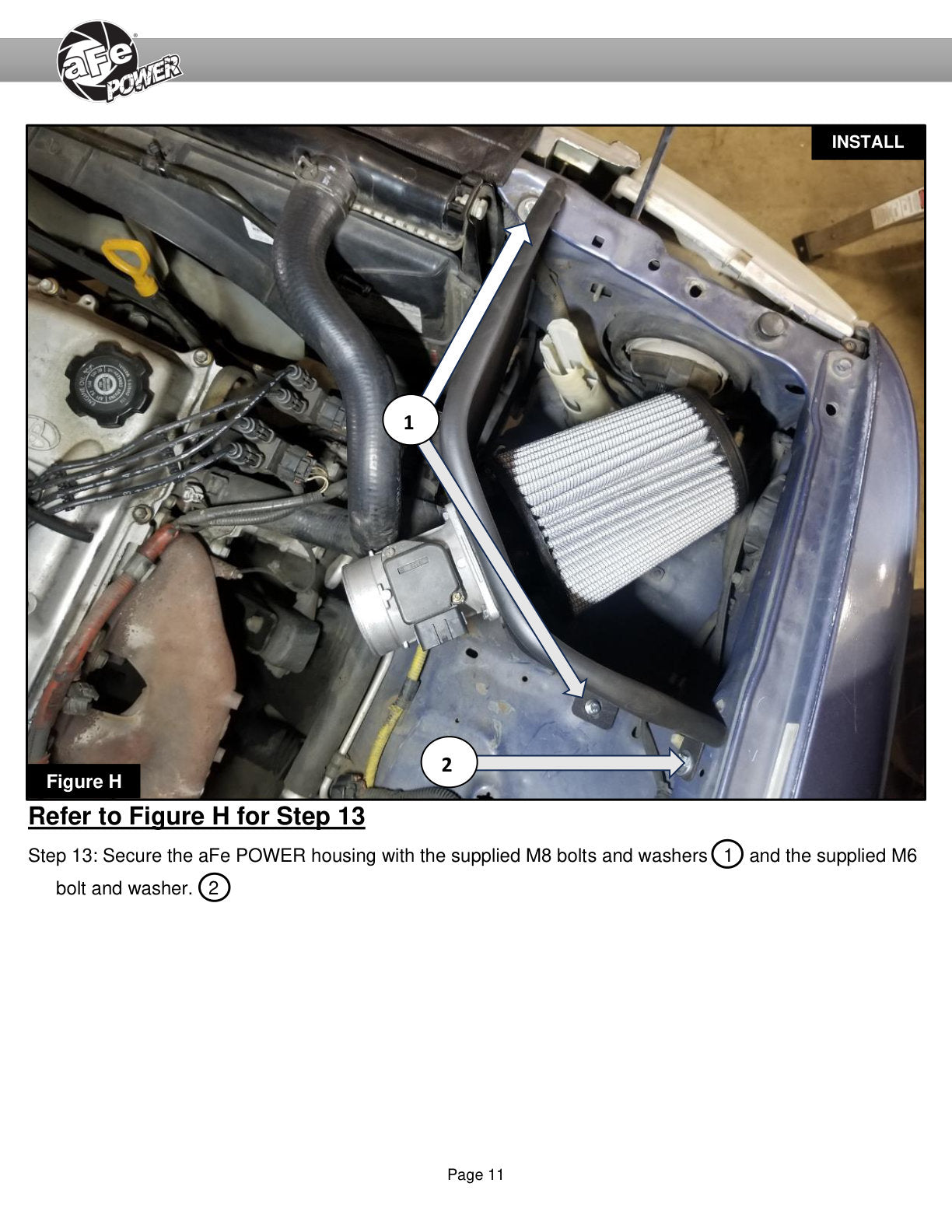 aFe Magnum FORCE Stage-2 Cold Air Intake L4 2.4/2.7L | Toyota Tacoma (99-04) (54-11052)