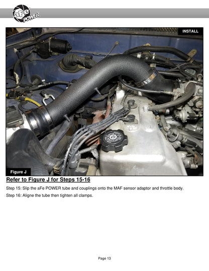 aFe Magnum FORCE Stage-2 Cold Air Intake L4 2.4/2.7L | Toyota Tacoma (99-04) (54-11052)
