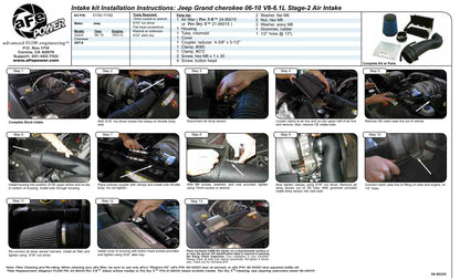 aFe Magnum FORCE Stage-2 Cold Air Intake | Jeep GC SRT8 (06-10) V8-6.1L (54-11192)