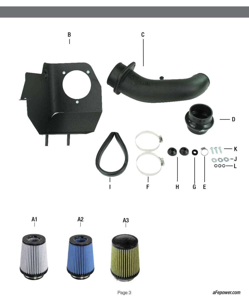 aFe Magnum FORCE Stage-2 Cold Air Intake | Jeep JK V6-3.8L (07-11) (54-11252-2)