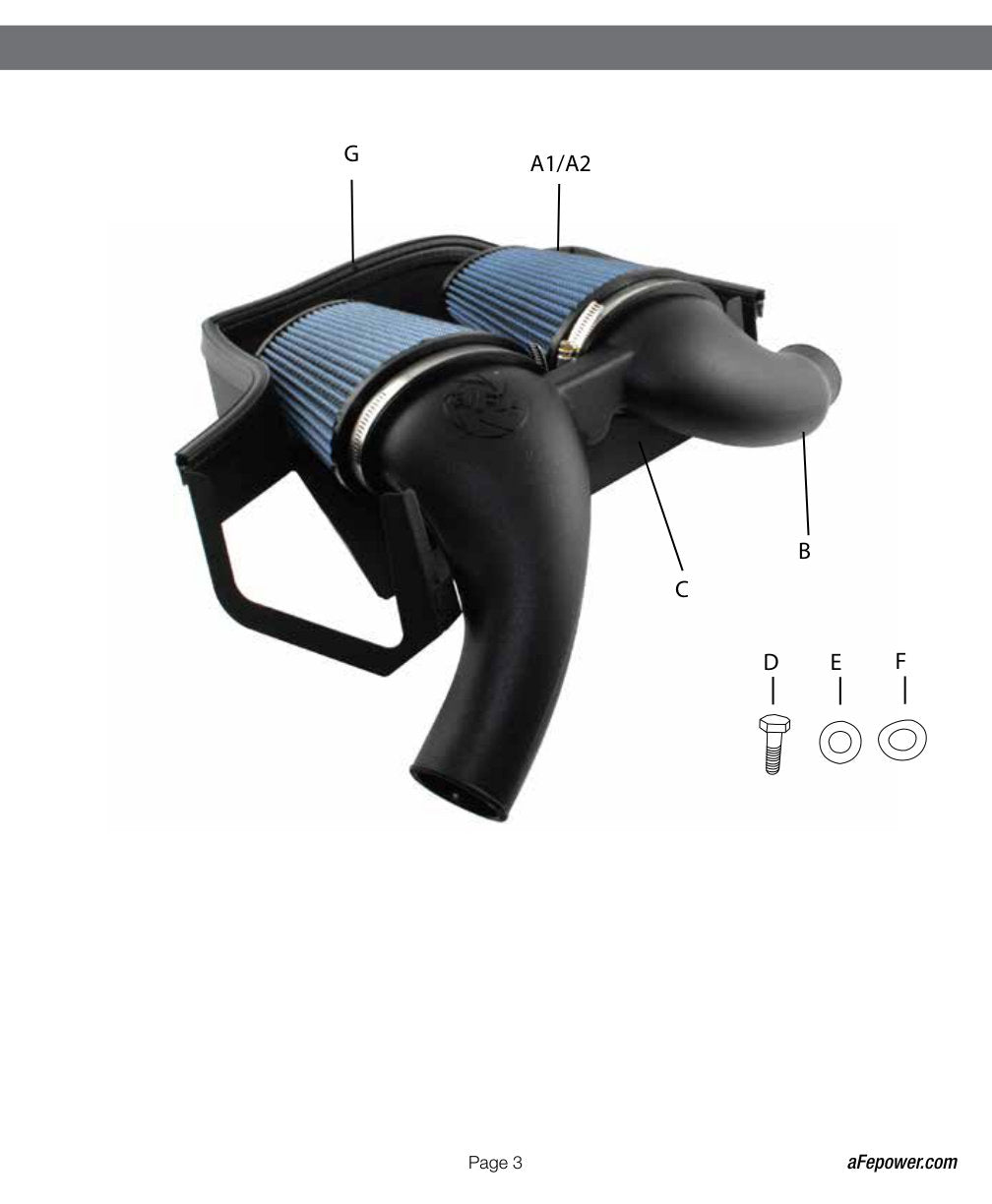 aFe MagnumFORCE Stage-2 P5R Intake | BMW 335i (N54) 07-11 / Z4 35i 09-15 (54-11472)