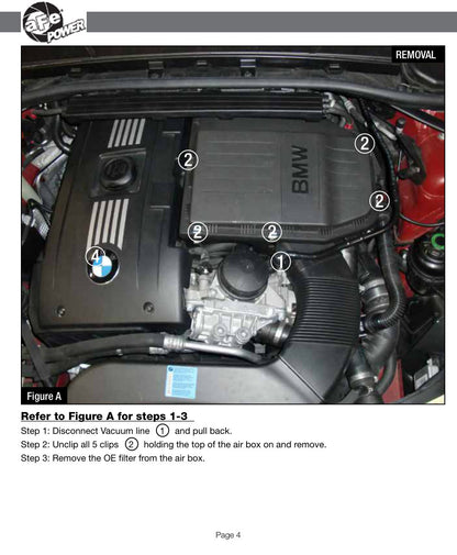 aFe MagnumFORCE Stage-2 P5R Intake | BMW 335i (N54) 07-11 / Z4 35i 09-15 (54-11472)