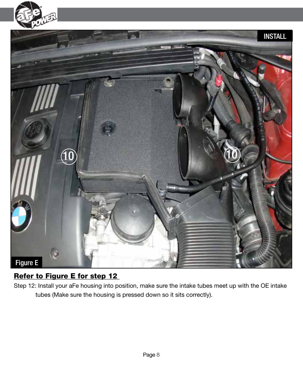 aFe MagnumFORCE Stage-2 P5R Intake | BMW 335i (N54) 07-11 / Z4 35i 09-15 (54-11472)