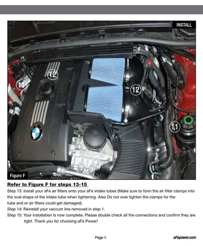 aFe MagnumFORCE Stage-2 P5R Intake | BMW 335i (N54) 07-11 / Z4 35i 09-15 (54-11472)