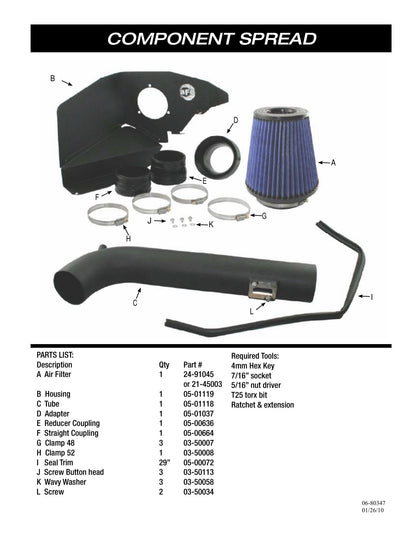 aFe Magnum FORCE Stage-2 Cold Air Intake | Ford Crown Victoria (05-10) V8-4.6L (54-11692)