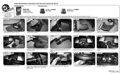 aFe MagnumFORCE Stage-2 P5R Intake | Chevrolet Camaro (10-11) V8 6.2L (54-11762)