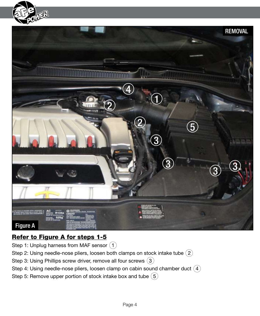 aFe Magnum FORCE Stage-2 Cold Air Intake | VW R32 V6-3.2L MKV (08-09) (54-11772)