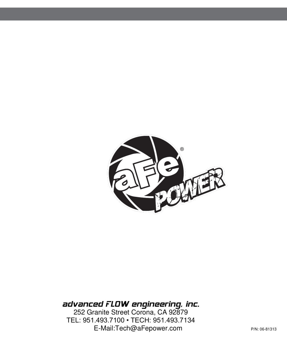 aFe Magnum FORCE Stage-2 Cold Air Intake F&R Ford 2011-16 V8 6.7L 54-11872-1 (54-11872-1)