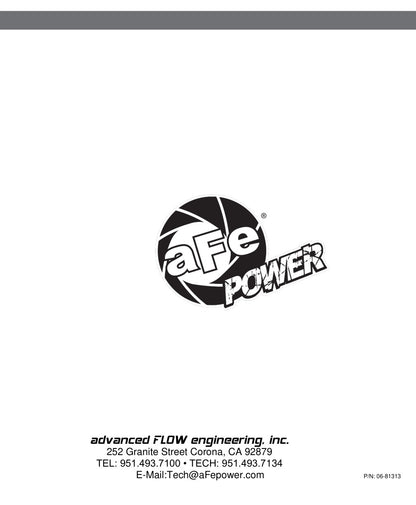 aFe Magnum FORCE Stage-2 Cold Air Intake F&R Ford 2011-16 V8 6.7L 54-11872-1 (54-11872-1)