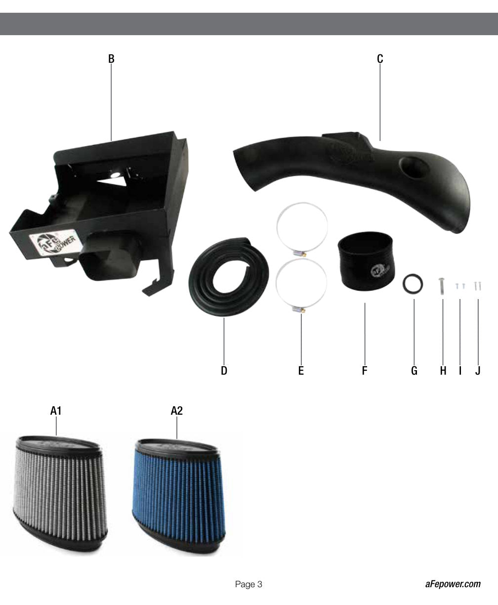 aFe MagnumFORCE Stage-2 P5R AIS Intake | BMW 335i E90/E92/E93 L6 3.0L (11-15) (54-11912)
