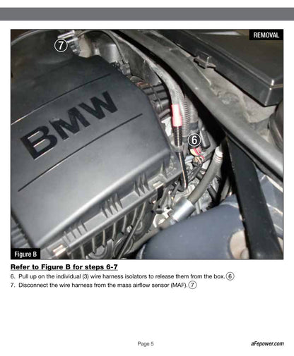 aFe MagnumFORCE Stage-2 P5R AIS Intake | BMW 335i E90/E92/E93 L6 3.0L (11-15) (54-11912)