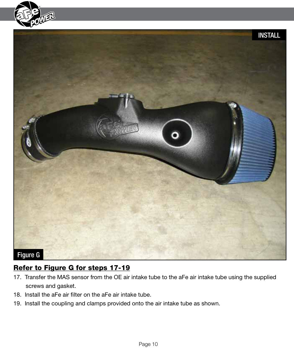 aFe MagnumFORCE Stage-2 P5R AIS Intake | BMW 335i E90/E92/E93 L6 3.0L (11-15) (54-11912)
