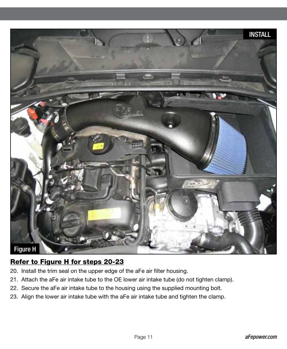 aFe MagnumFORCE Stage-2 P5R AIS Intake | BMW 335i E90/E92/E93 L6 3.0L (11-15) (54-11912)