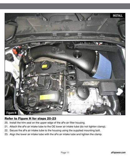 aFe MagnumFORCE Stage-2 P5R AIS Intake | BMW 335i E90/E92/E93 L6 3.0L (11-15) (54-11912)