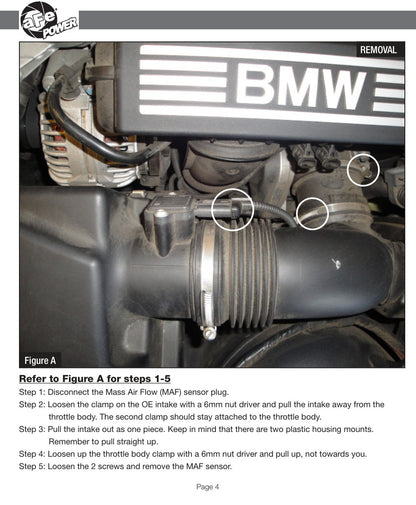 aFe Magnum FORCE Stage-2 Cold Air Intake 3.0i Z4 (E85/E86) 06-08 | (54-11942)