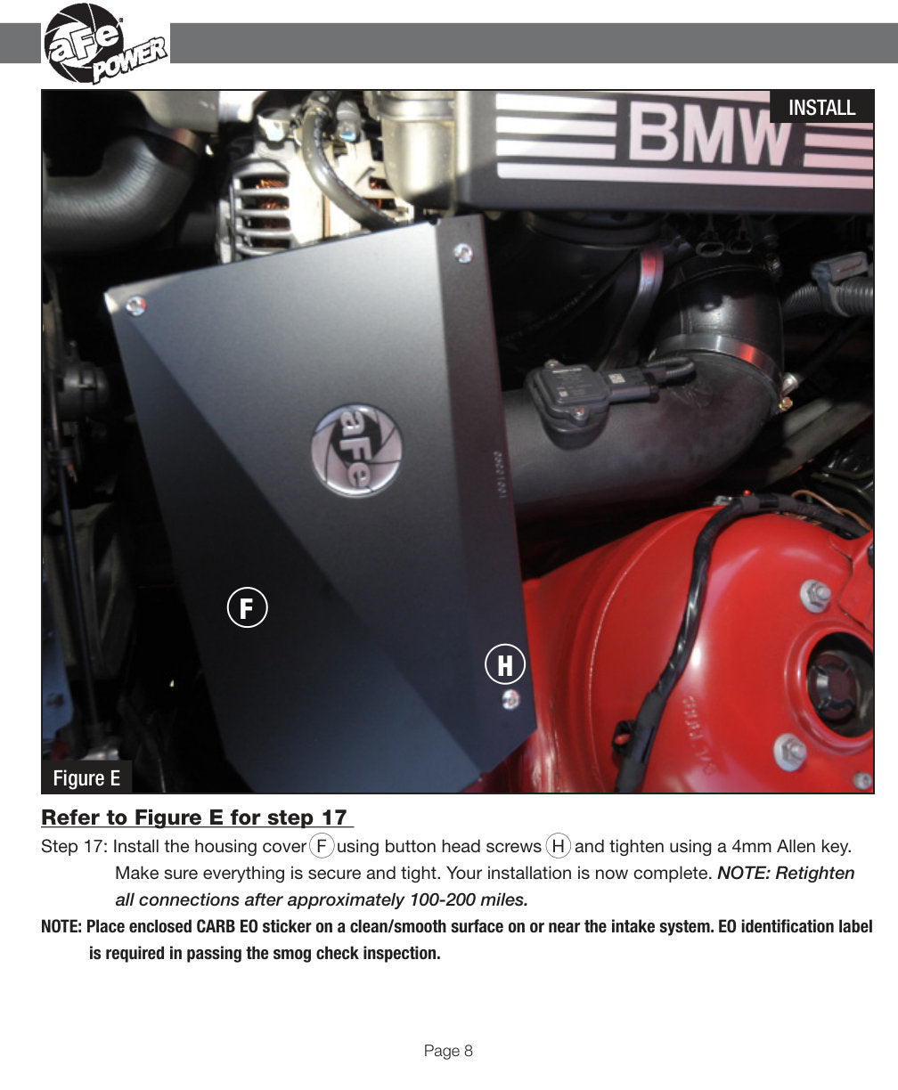 aFe Magnum FORCE Stage-2 Cold Air Intake 3.0i Z4 (E85/E86) 06-08 | (54-11942)