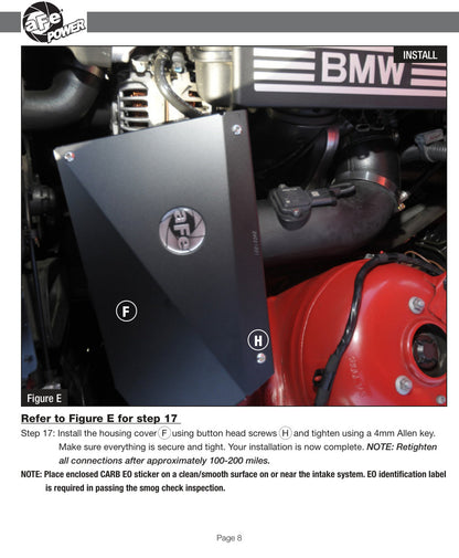 aFe Magnum FORCE Stage-2 Cold Air Intake 3.0i Z4 (E85/E86) 06-08 | (54-11942)