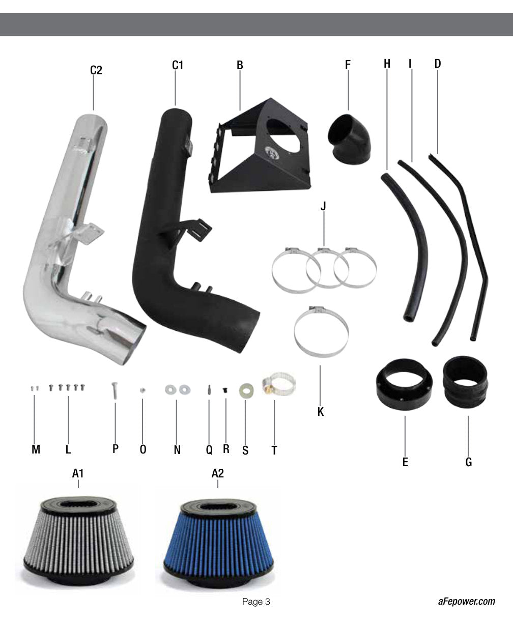 aFe Magnum FORCE Stage-2 Cold Air Intake V8 6.2L 11-12 F-250/350 | (54-11972-1B)