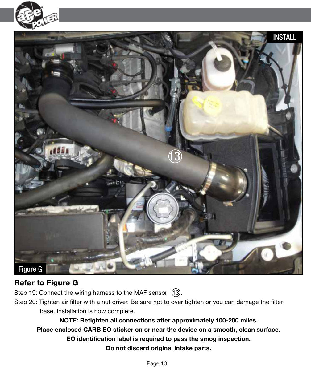 aFe Magnum FORCE Stage-2 Cold Air Intake V8 6.2L 11-12 F-250/350 | (54-11972-1B)