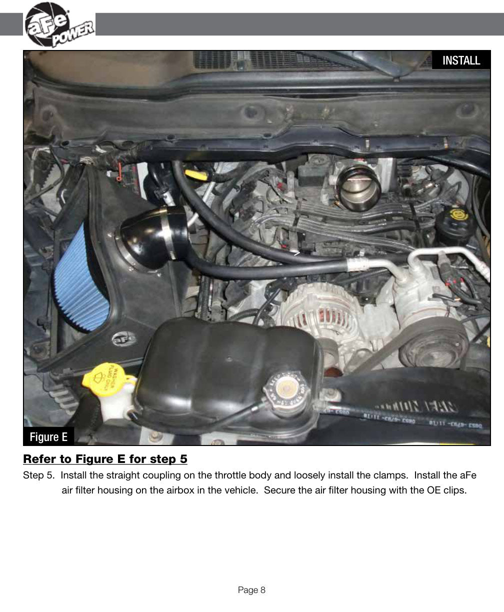 aFe Magnum FORCE Stage-2 Cold Air Intake F&R | Dodge Ram 03-08 V8-5.7L (54-11992) (SPF5411992)