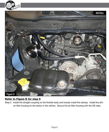 aFe Magnum FORCE Stage-2 Cold Air Intake F&R | Dodge Ram 03-08 V8-5.7L (54-11992) (SPF5411992)