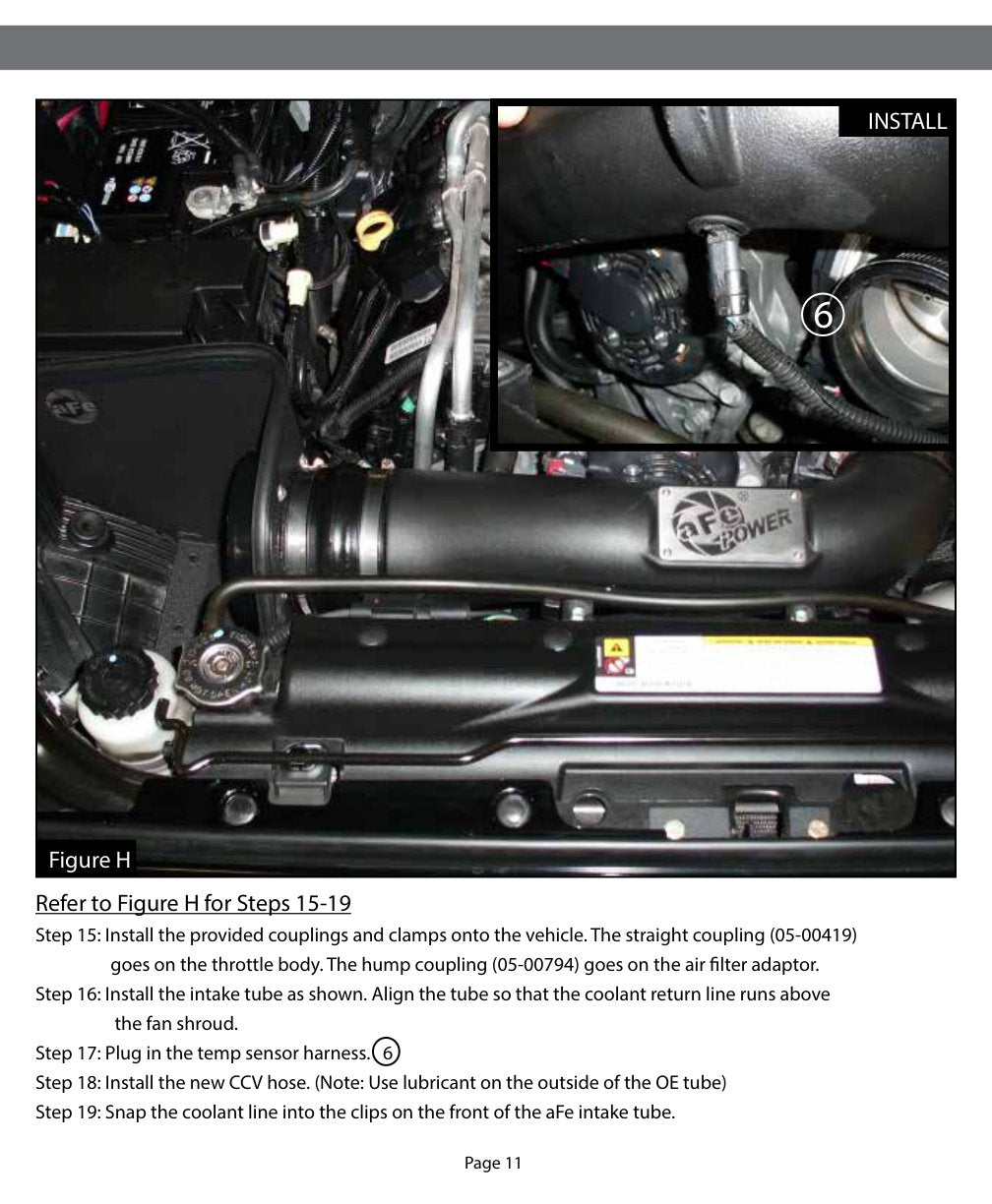 aFe Magnum FORCE Stage-2 Cold Air Intake F&R Jeep 2012-17 V6 3.6L 54-12092-1 (54-12092-1)