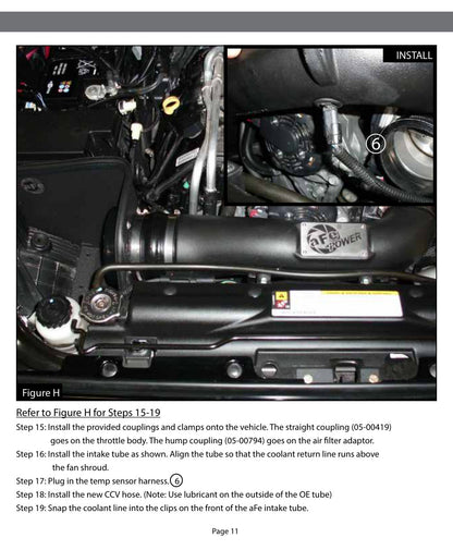 aFe Magnum FORCE Stage-2 Cold Air Intake F&R Jeep 2012-17 V6 3.6L 54-12092-1 (54-12092-1)
