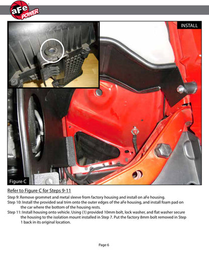 aFe Track Series Stage-2 Carbon Intake | Dodge Chall/Charger V8-5.7L (11-17) (54-12162-C)