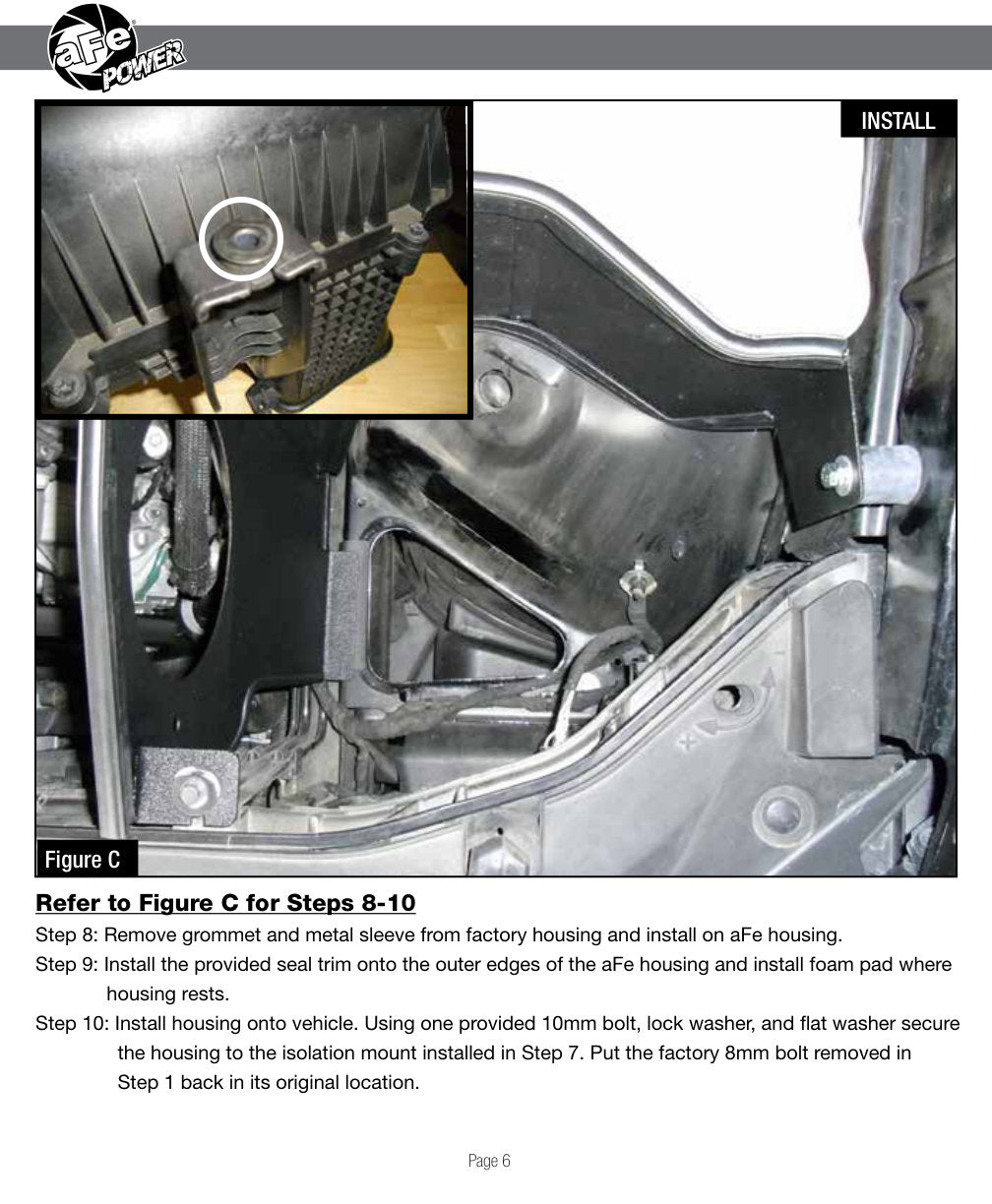 aFe MagnumFORCE Stage-2 Carbon Fiber Intake | Dodge Challenger/Charger SRT-8 (11-17) (54-12172-C)
