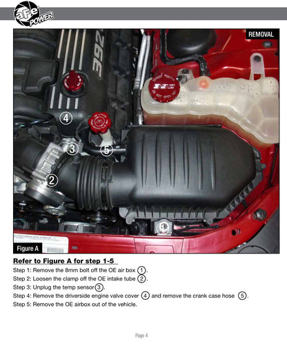 aFe Magnum FORCE Stage-2 CAI | Dodge Challenger/Charger/Chrysler 300 6.4L (11-12) (54-12172)