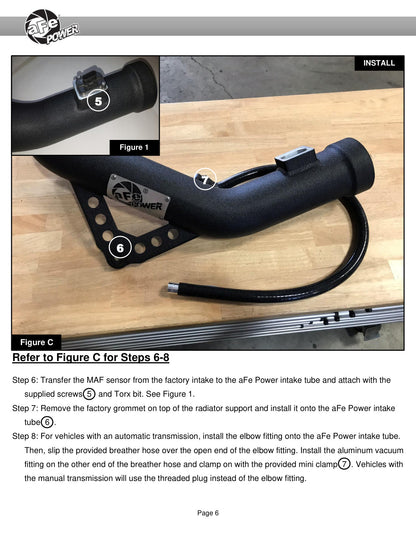 aFe MagnumFORCE Stage-2 Pro 5R Intake | BMW 335i (F30) L6 3.0L (12-15) (54-12202)