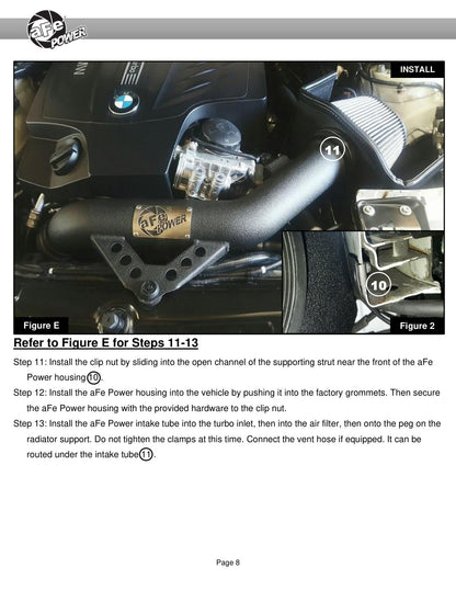 aFe MagnumFORCE Stage-2 Pro 5R Intake | BMW 335i (F30) L6 3.0L (12-15) (54-12202)