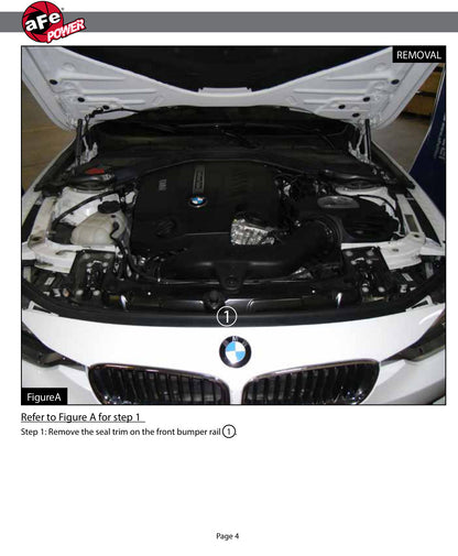 aFe MagnumFORCE Intake Scoop | BMW 335i/335ix (F30) (12-15) (54-12208)