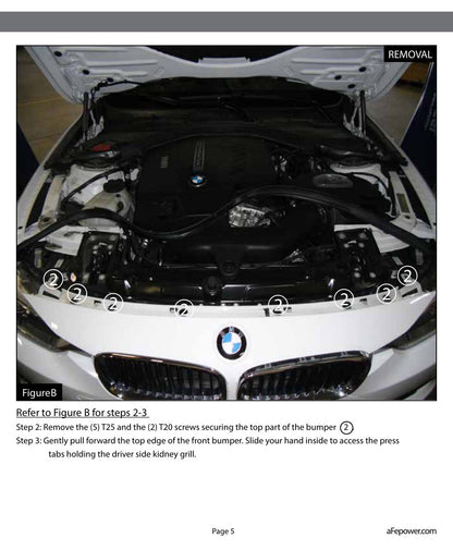 aFe MagnumFORCE Intake Scoop | BMW 335i/335ix (F30) (12-15) (54-12208)
