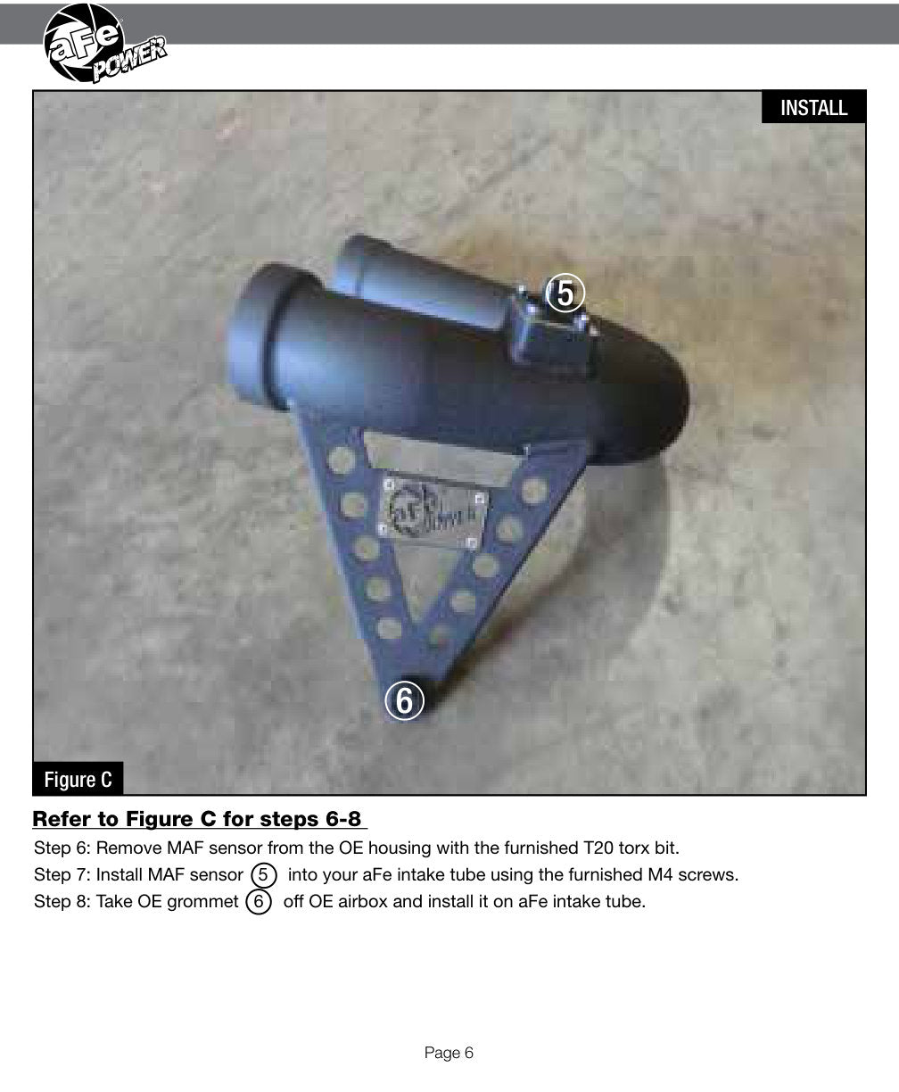 aFe 12-15 BMW 328i F30 L4 3.0L Turbo MagnumFORCE Stage-2 PRO 5R Intake (54-12212)