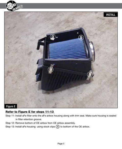 aFe 12-15 BMW 328i F30 L4 3.0L Turbo MagnumFORCE Stage-2 PRO 5R Intake (54-12212)