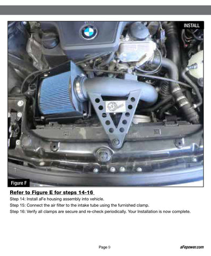 aFe 12-15 BMW 328i F30 L4 3.0L Turbo MagnumFORCE Stage-2 PRO 5R Intake (54-12212)