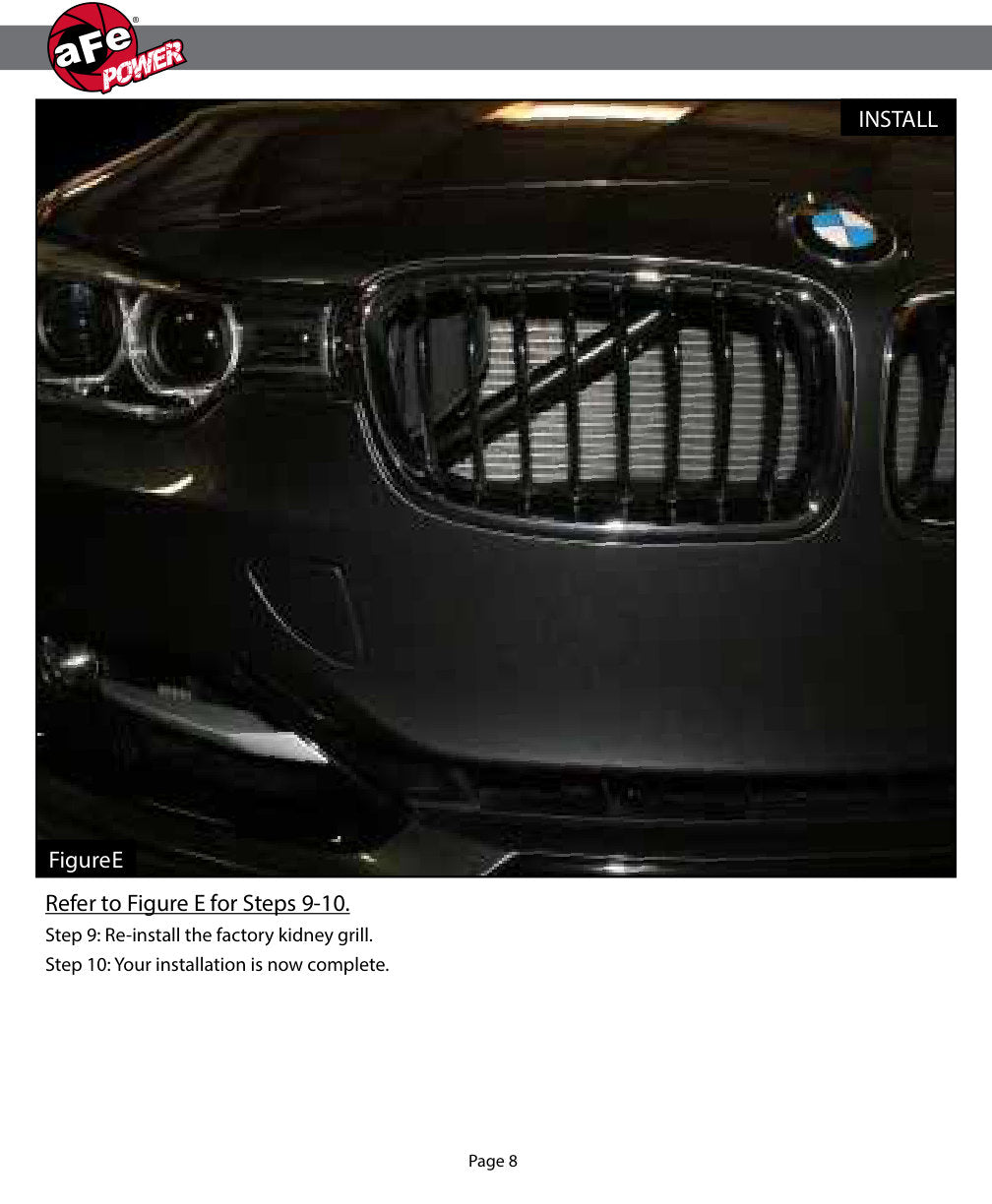 aFe MagnumFORCE Intake Scoop | BMW 328i F30 L4 2.0L Turbo (12-15) (54-12218)