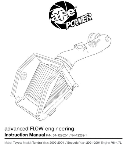 aFe Magnum FORCE Stage-2 Cold Air Intake | Toyota Tundra V8 4.7L (54-12262-1)