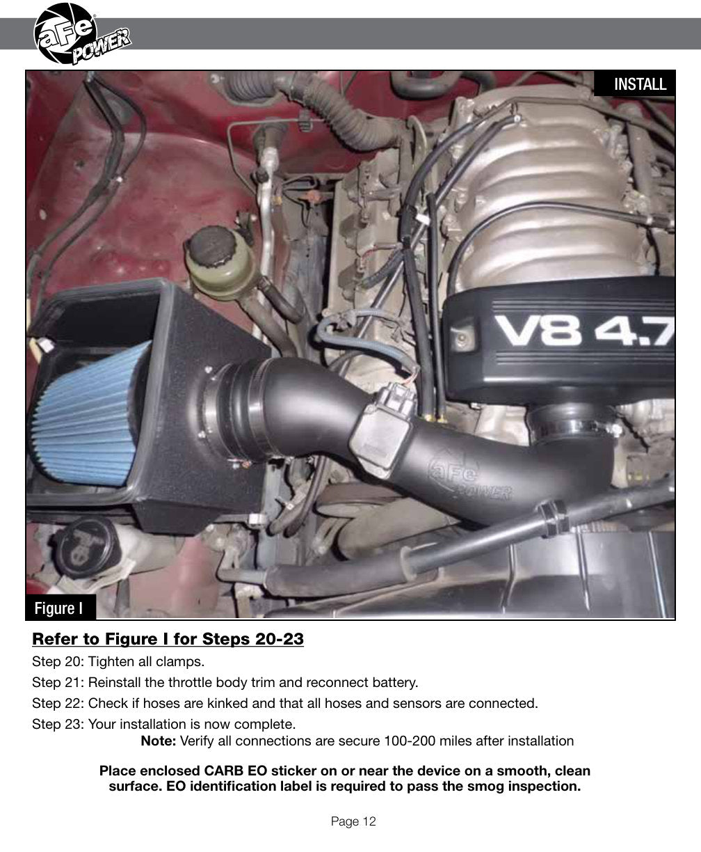 aFe Magnum FORCE Stage-2 Cold Air Intake | Toyota Tundra V8 4.7L (54-12262-1)