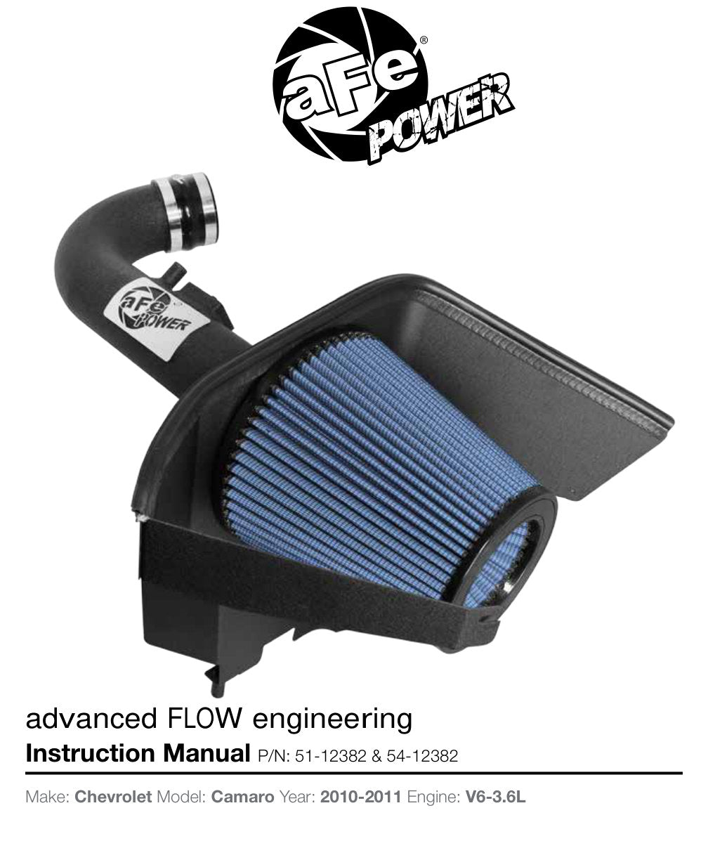 aFe MagnumFORCE Stage-2 Pro 5R Air Intake | Chevy Camaro V6 3.6L 10-15 (54-12382)