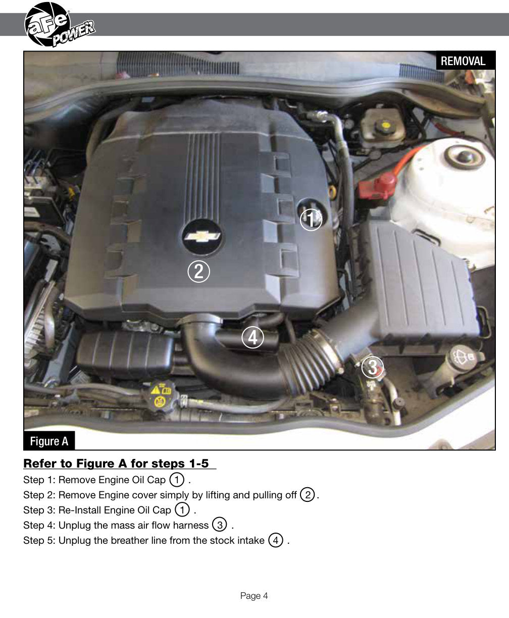 aFe MagnumFORCE Stage-2 Pro 5R Air Intake | Chevy Camaro V6 3.6L 10-15 (54-12382)