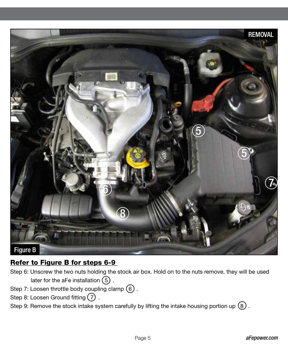 aFe MagnumFORCE Stage-2 Pro 5R Air Intake | Chevy Camaro V6 3.6L 10-15 (54-12382)