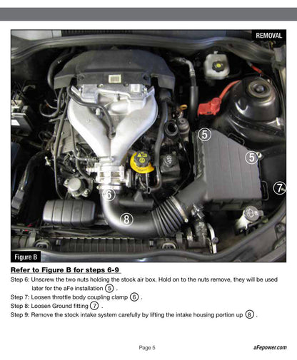 aFe MagnumFORCE Stage-2 Pro 5R Air Intake | Chevy Camaro V6 3.6L 10-15 (54-12382)